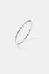 Silver Elara Bangle Bracelet, 3 mm wide with a brushed finish.