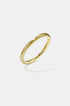 Elara Bangle Bracelet in 8 mm, made of gold-colored stainless steel with a brushed finish.